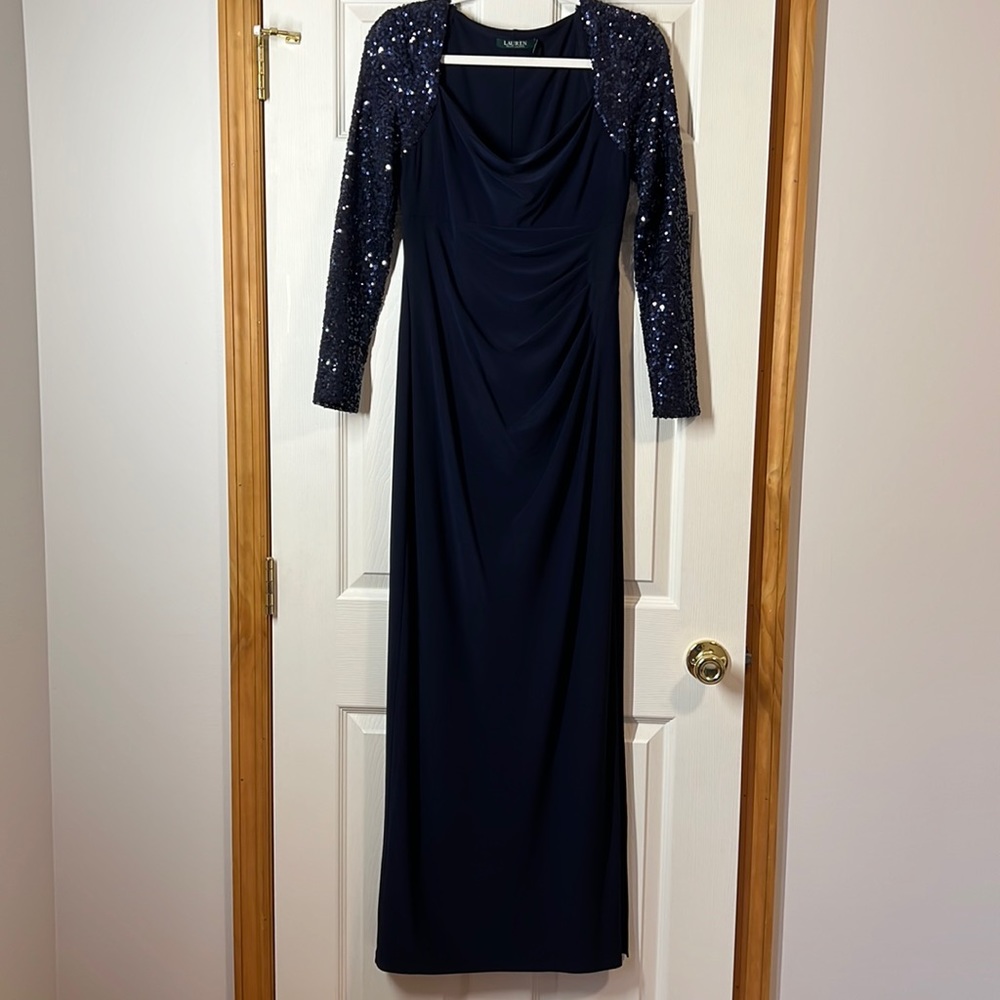 Ralph Lauren Dress~Size 6~Floor Length w/ Left Slit up to Thigh